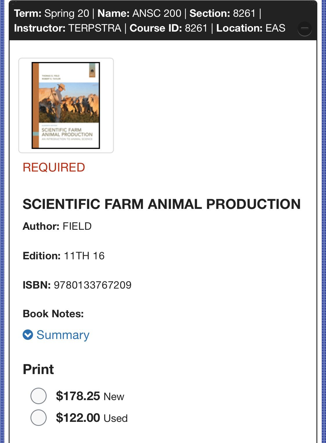 MJC Book Animal Science 200