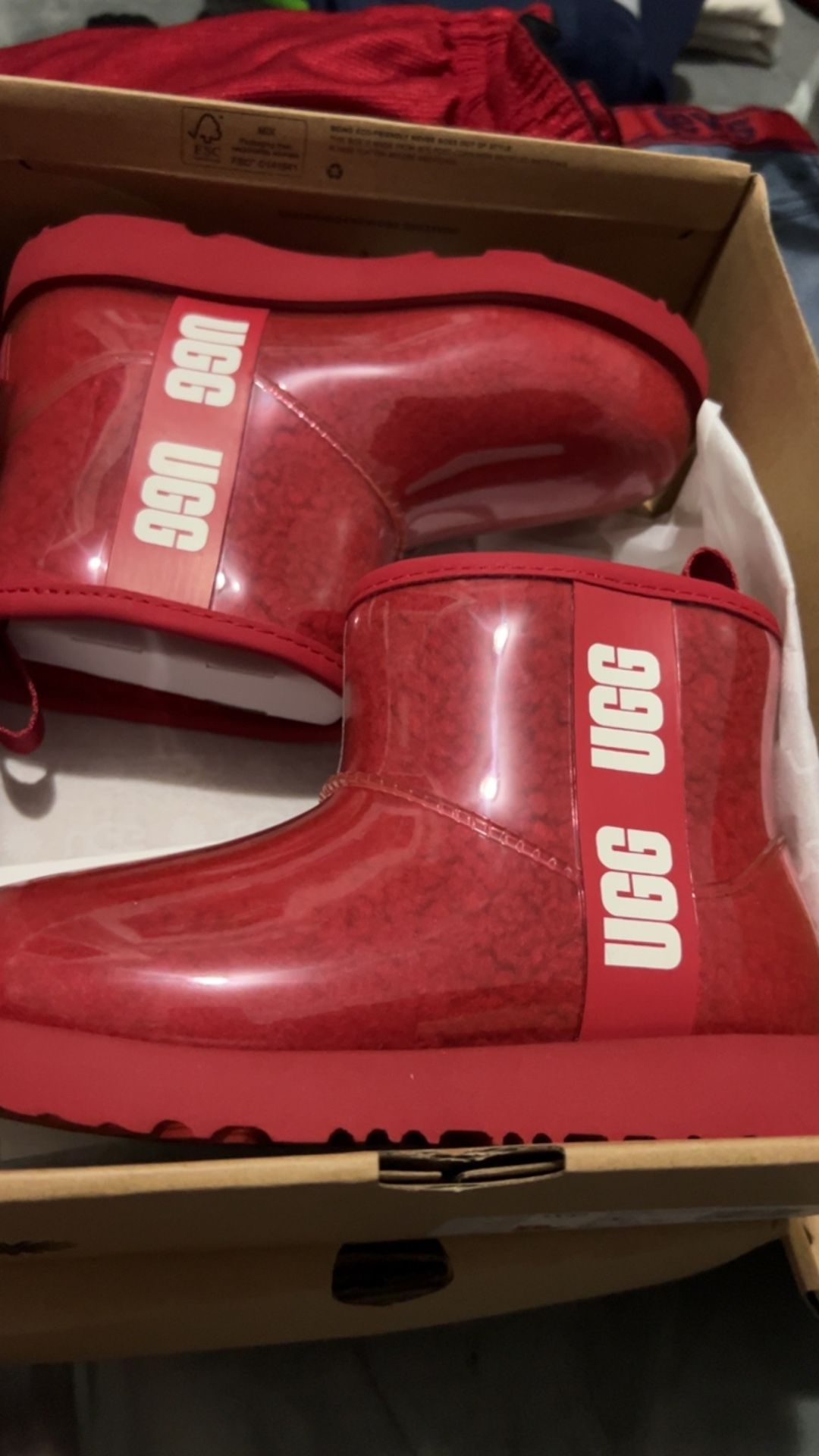 Toddler Red Uggs Size 1