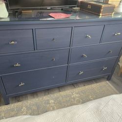 Ikea Hemnes 8 Drawer Dresser Blue