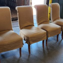 Upholstered Armless Chairs