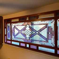 Large Stained Glass Panel