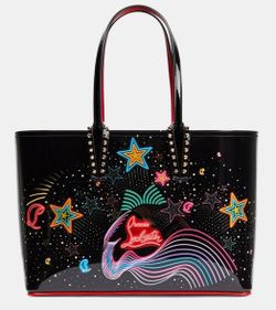 Christian Louboutin - Cabata Small printed leather tote bag