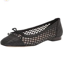 Sam Edelman May Ballet Flat Size 9.5 Black Woven