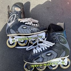 Slightly Damaged Mission Proto SV Roller Blades Hockey Skates Adult Size 12