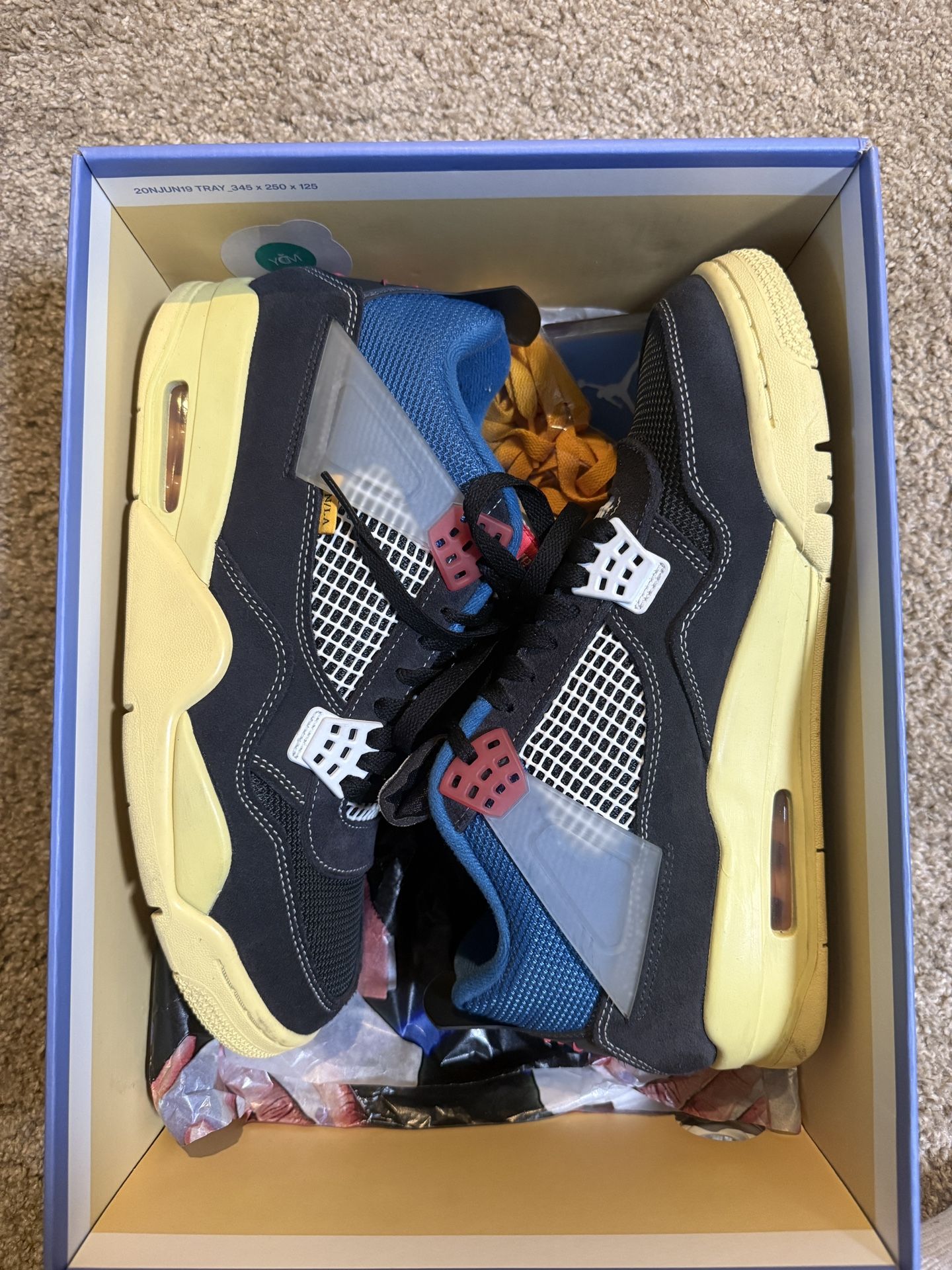 Jordan 4 Union Off Noir Size 10