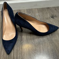 Blue Suede Heels Size 12 