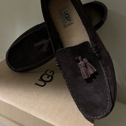New UGG  Australia Men’s Slippers Suede Brown Size 11
