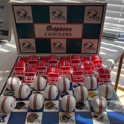 Dolphins /Patriots Checkers