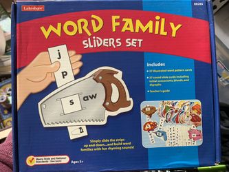 Word Family Slider Set Lakeshore Learning Activity