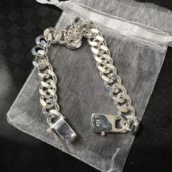 Cuban Italian sterling bracelet