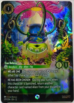 Disney Lorcana TCG Enchanted ALIEN True Believer
