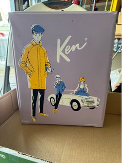 Vintage Ken and Allen dolls and case