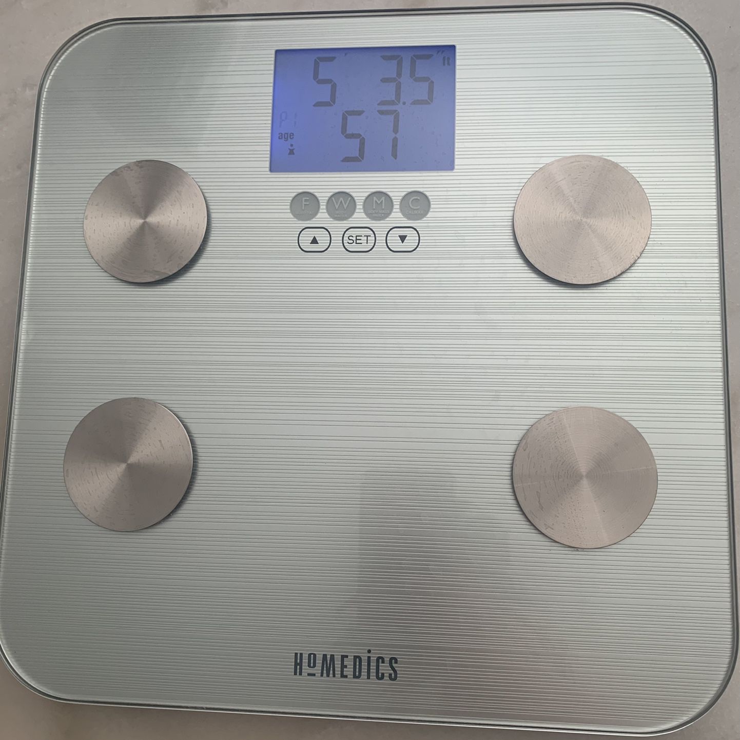 HoMedics HealthStation Body Fat Bathroom Scale for Sale in Las Vegas, NV -  OfferUp