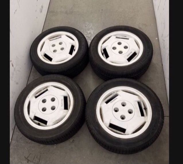 4 — 185/60r14 4x100 4x3.93 Stock MR2 AW11 Mazda Miata ND Civic Corolla Fit Xa Xb Ia Yaris Wheels Rims Tires!!!