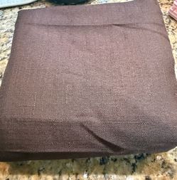 Brown large rectangular table cloth fabric