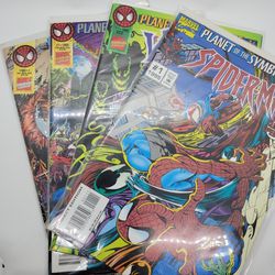 Marvel Comics Planet Of The Symbiote Set Spiderman 1 Venom 1 Spectacular Spiderman 1 Web Of Spiderman 1 Original Print