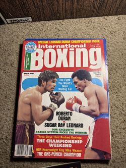 Boxing Magazines Sugar Ray vs Roberto Duran