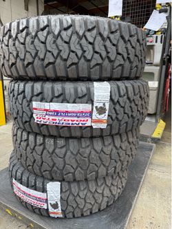🚨‼️vendo set de llantas Lt 37x12.50 17 American R/T tires