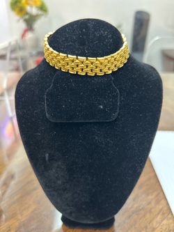 24k solid gold men bracelet 8 inches 10mm 61 grams pick only!!