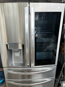 REFRIGERATOR LG 36” with glass counter depth