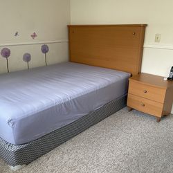 Queen Bed & Night Stand