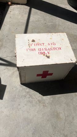 Vintage first aid kit box