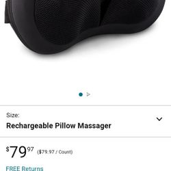 pillow neck massager trumedic black