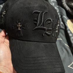 Original hat LA cross patches suede