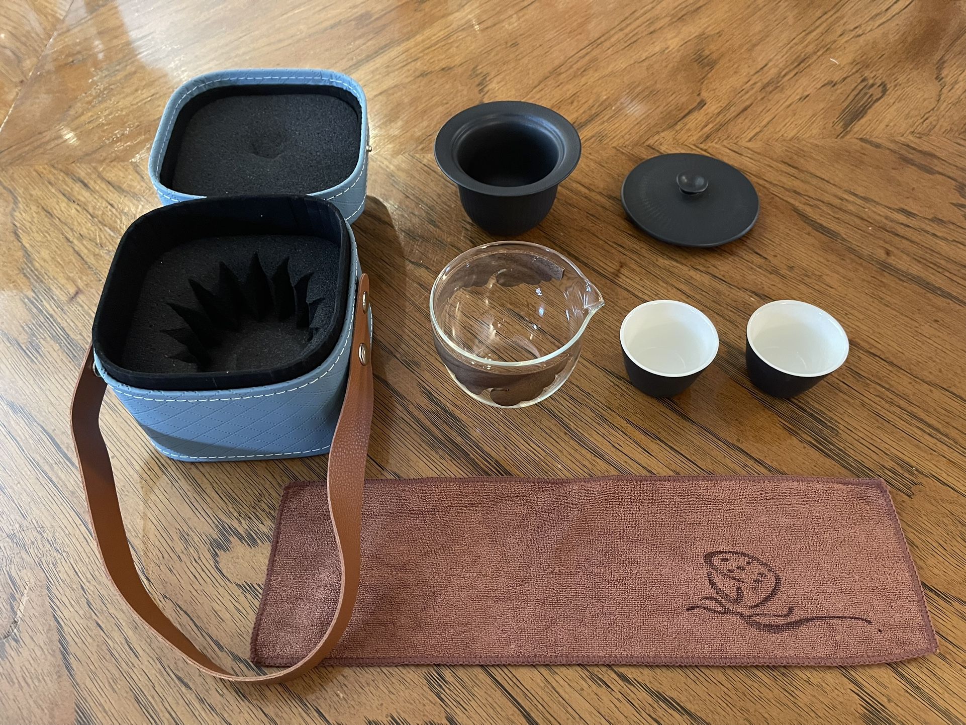 New Travel Tea Set with Case Brought Back from China