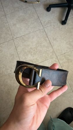 Coach Signature C Reversible Belt (Gold Buckle)