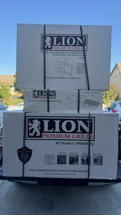 Lion Brand 40 Inch Grill & Drawer And Door Combo & Double Side Burner ((ask For Best Price))