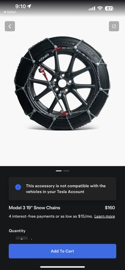 Model 3 19” Snow Chains