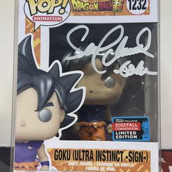 Signed Ultra Instinct Sign Goku Ex Funko Pop