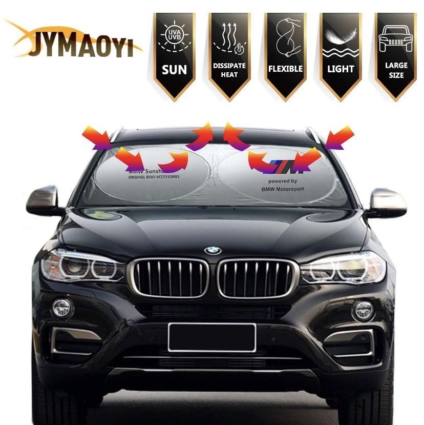 BMW Sunshade Windshield Visor Cover Car Window Sun Shade UV Protect Car Window