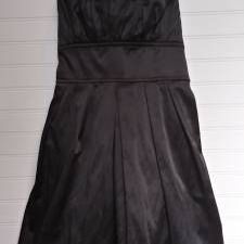Prom or homecoming black matte satin Women’s size L dress