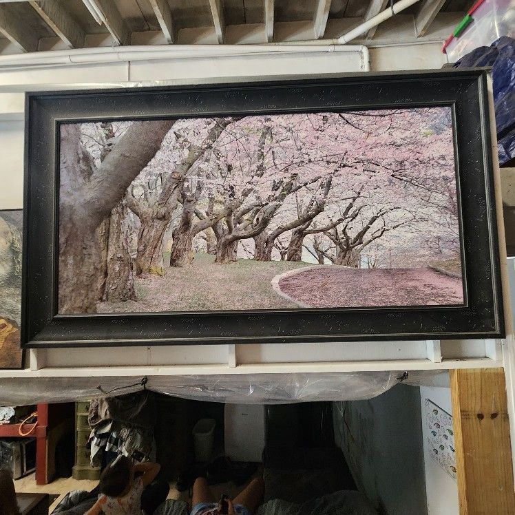 3x 2 Large Painting Of Cherry BLOSSOMS