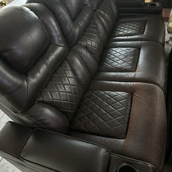 Leather Reclining Couch