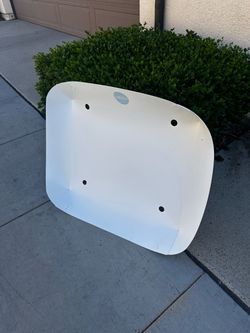 Catchy White Metal IKEA Chair Seat Shell
