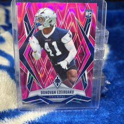 2025 Panini Phoenix Donavan Ezeiruaku Pink Seismic Refractor /75
