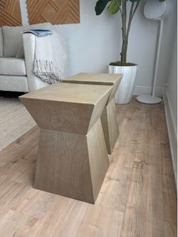 Geometric side tables