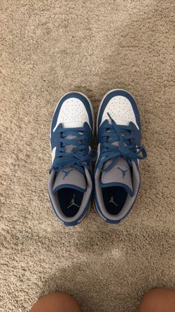 Air Jordan 1 Low Blue White Sneakers