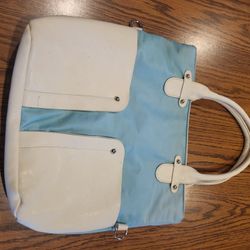 Blue oversized purse , light blue 8 thumbnail