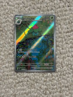 READ DESCRIPTION FIRST Pokemon Card TCG Scarlet Violet 151 Ivysaur IR Illustration Rare NM Near Mint