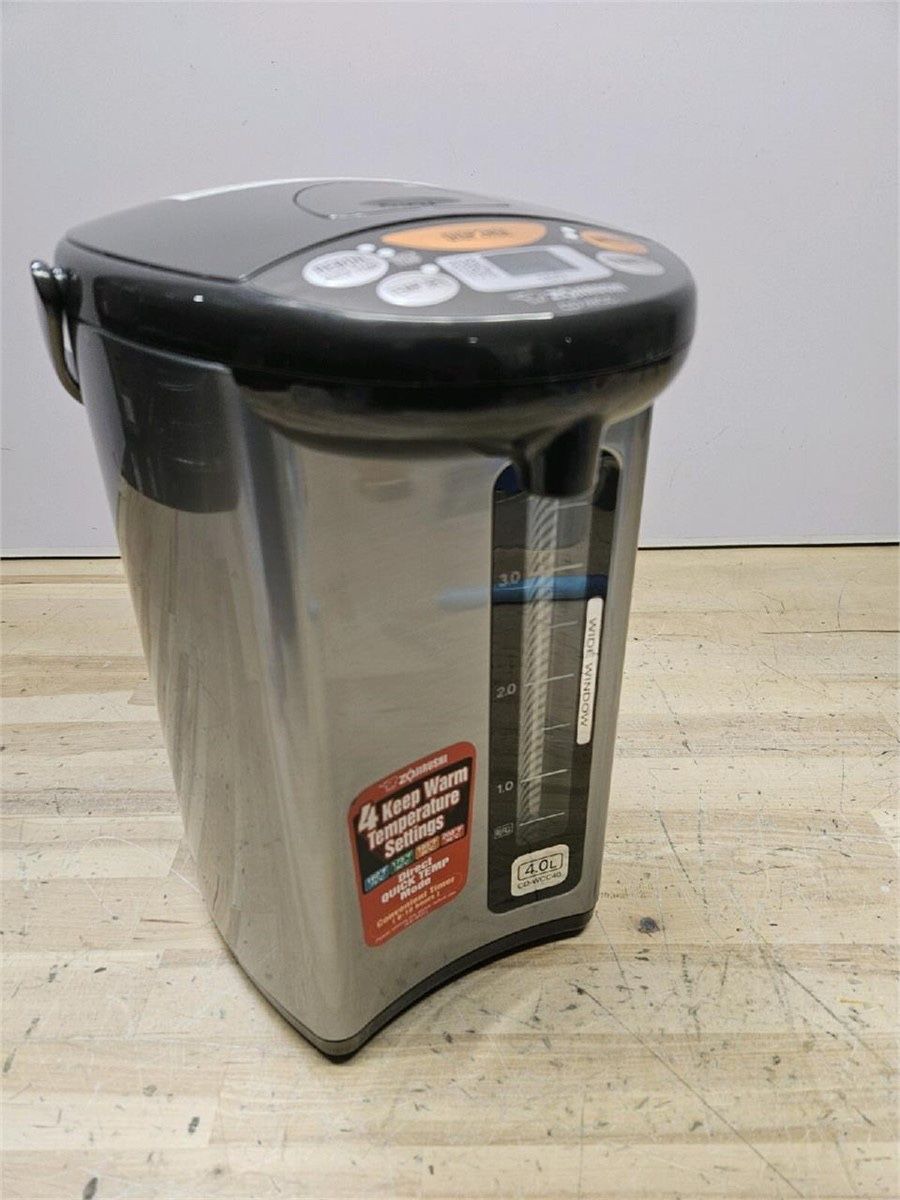 Zojirushi Micom Water Boiler and Warmer CD-WCC40-TS, 4.0L – New Open Box