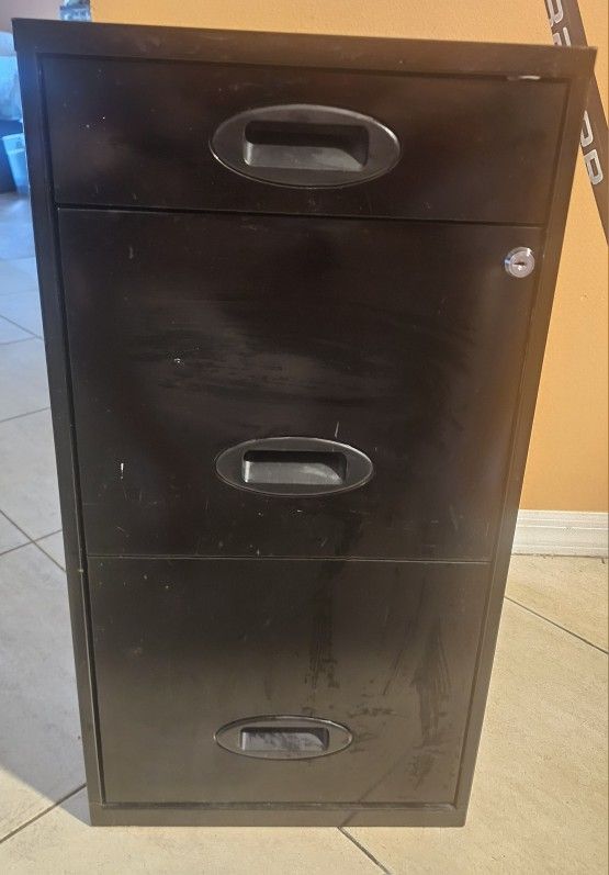 3 drawer file cabinet