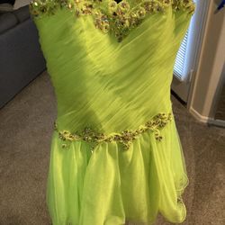 Tinker belle Green Party Dress 