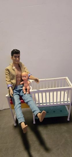 Barbie Doll Man With His Baby 