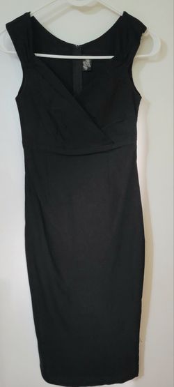 RockSteady ModCloth Classic Black Sleeveless Sheath Dress