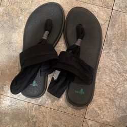 Sanuk Yoga Slings Black Size 7