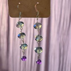 Handmade Dangling Bead Earrings 
